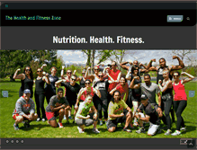 Tablet Screenshot of healthandfitnesszone.org